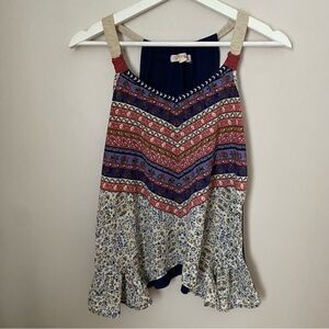 Rewind Tank Top Pattern Casual Comfy Floral